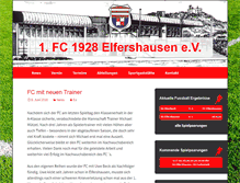 Tablet Screenshot of fc-elfershausen.de